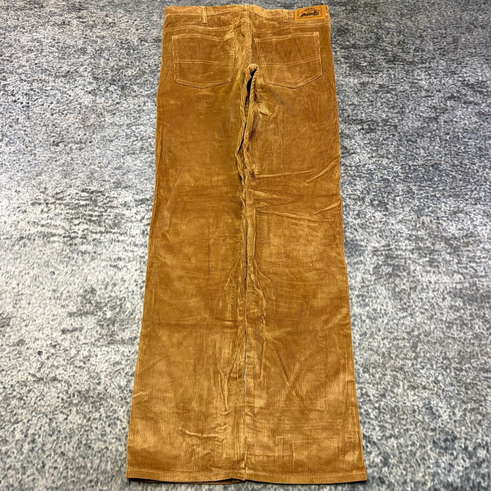 VTG Male Corduroy Pants Western Cut Mens 36x36 Tan Bootcut Cowboy Hippie 70s 80s